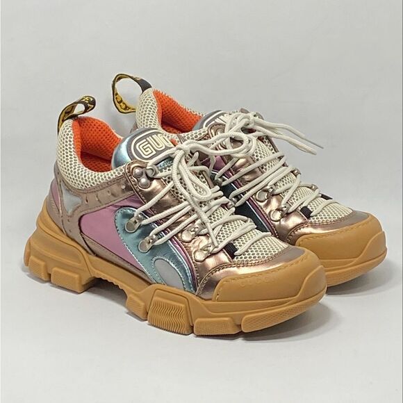 Gucci Flashtrek Leather Sneaker size 36.5 - Picture 5 of 14